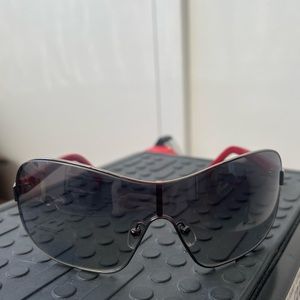 DOLCE & GABBANA 90s Y2K Oversize Visor / Aviator Style sunglasses